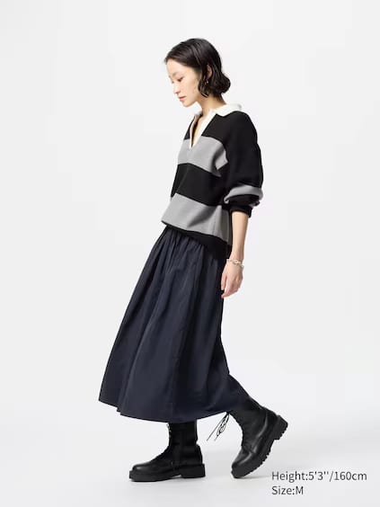 Asian girl in skirt