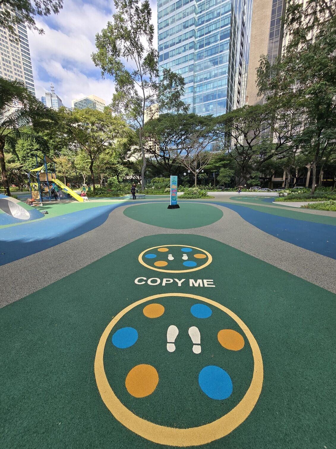 Ayala Triangle Gardens' new play area.
