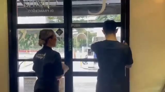 quentin cleaning windows in ojt