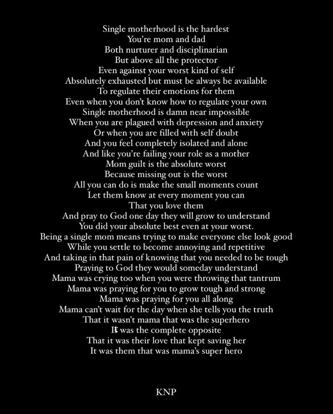 Kylie Padilla's poem on single motherhood