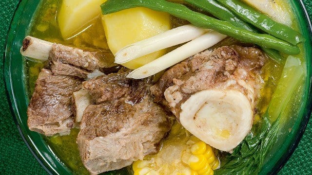 Bulalo Soup with potatoes and pechay
