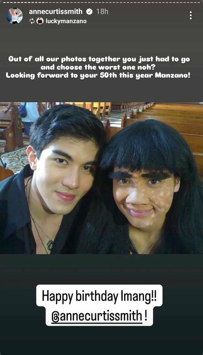 Luis Manzano and Anne Curtis.