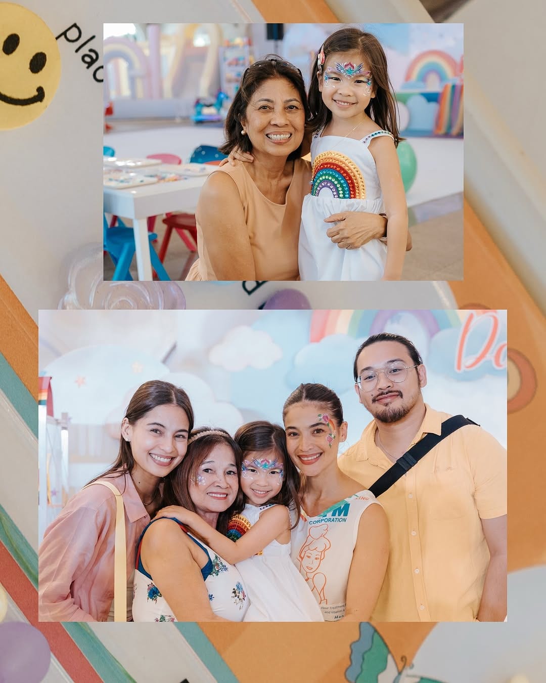 Dahlia's fifth birthday rainbow-themed celebration.