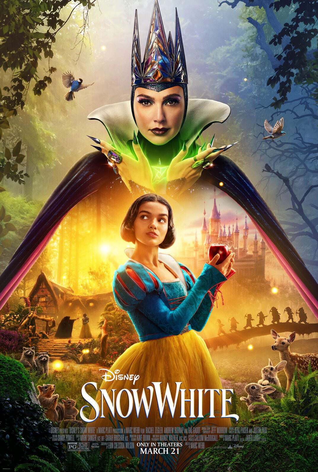 Disney's Snow White, showing on March 21, 2025.  