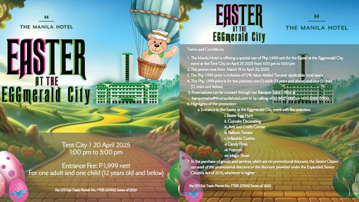 Easter events 2025: Manila Hotel