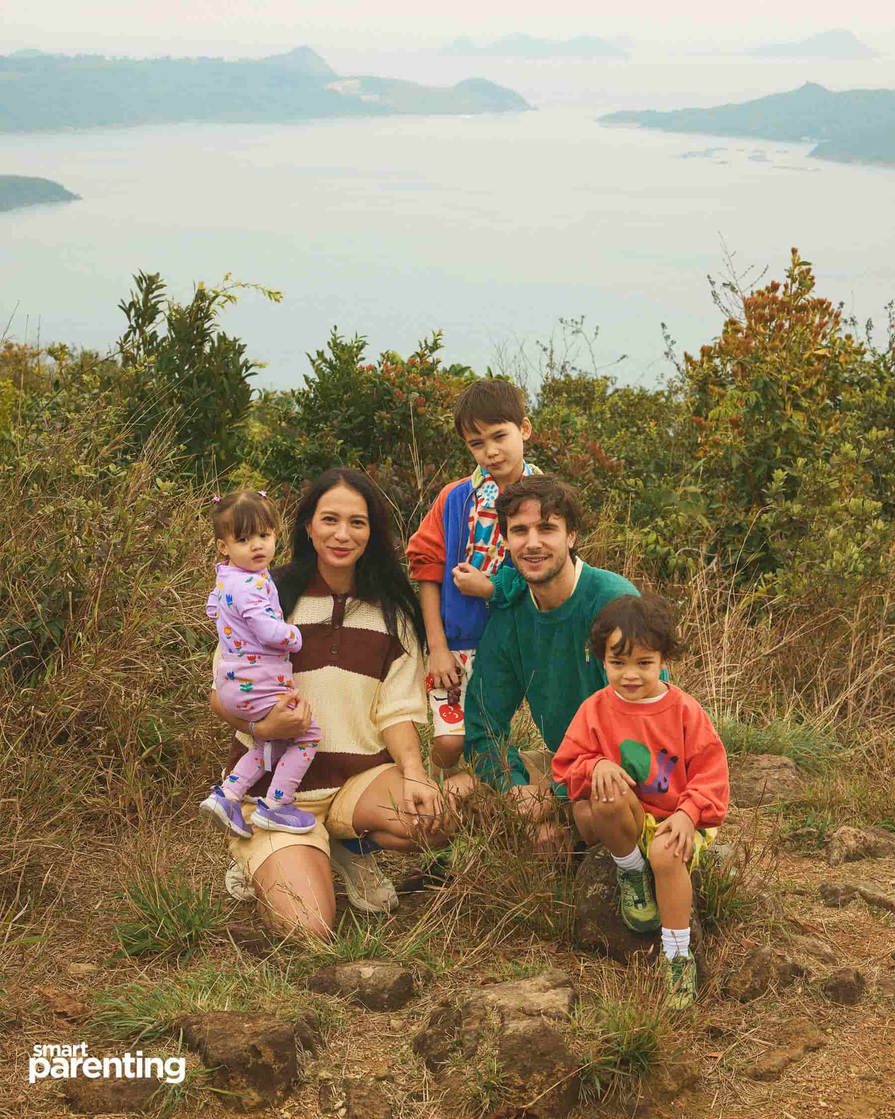 The Semblats during a weekend hike in Hong Kong.
