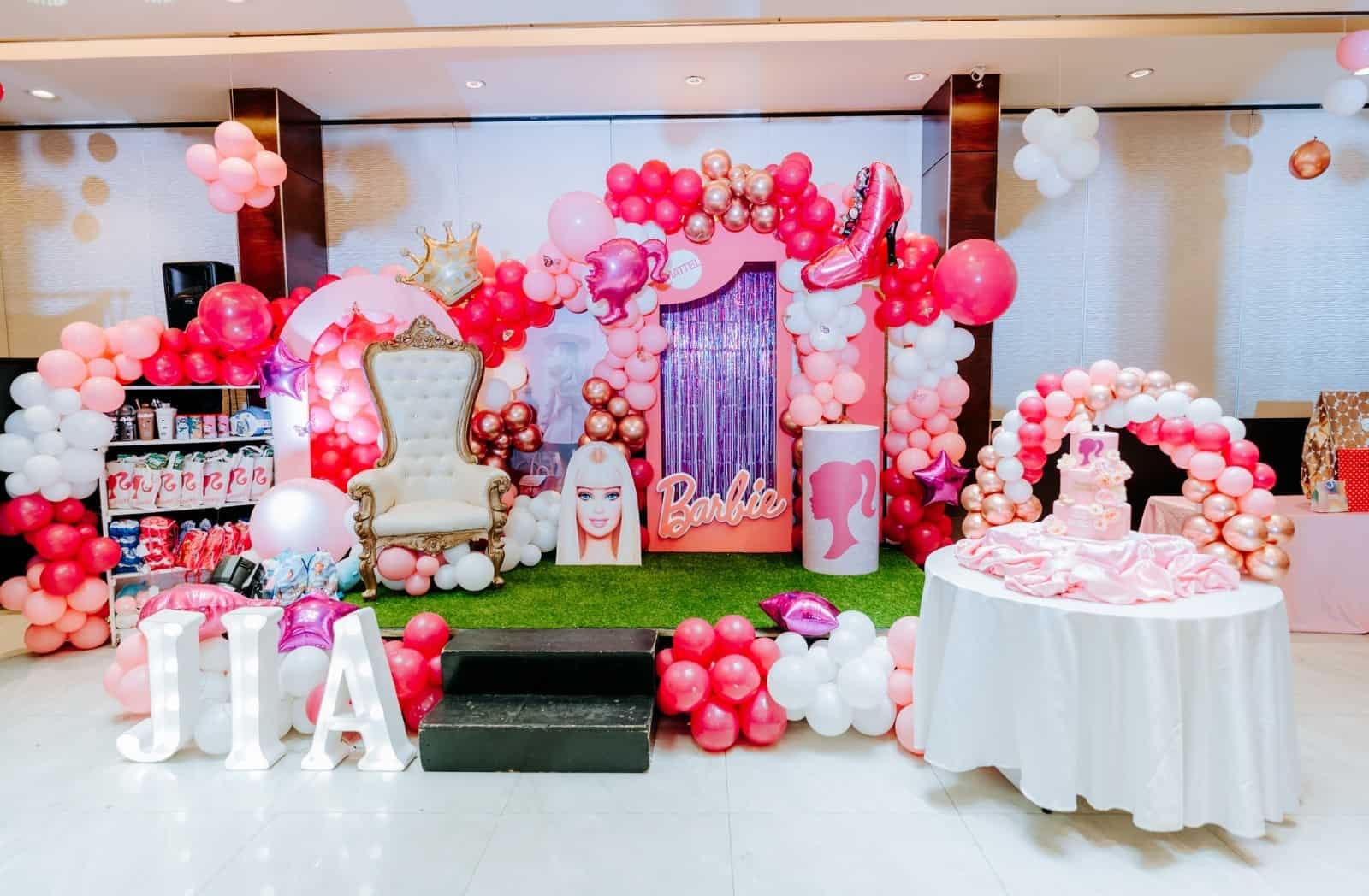 Vikings Venue birthday setup
