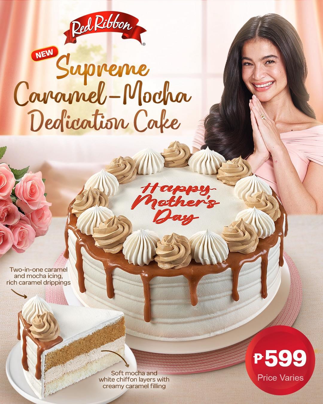 Mother's Day 2025 cake from Red Ribbon.