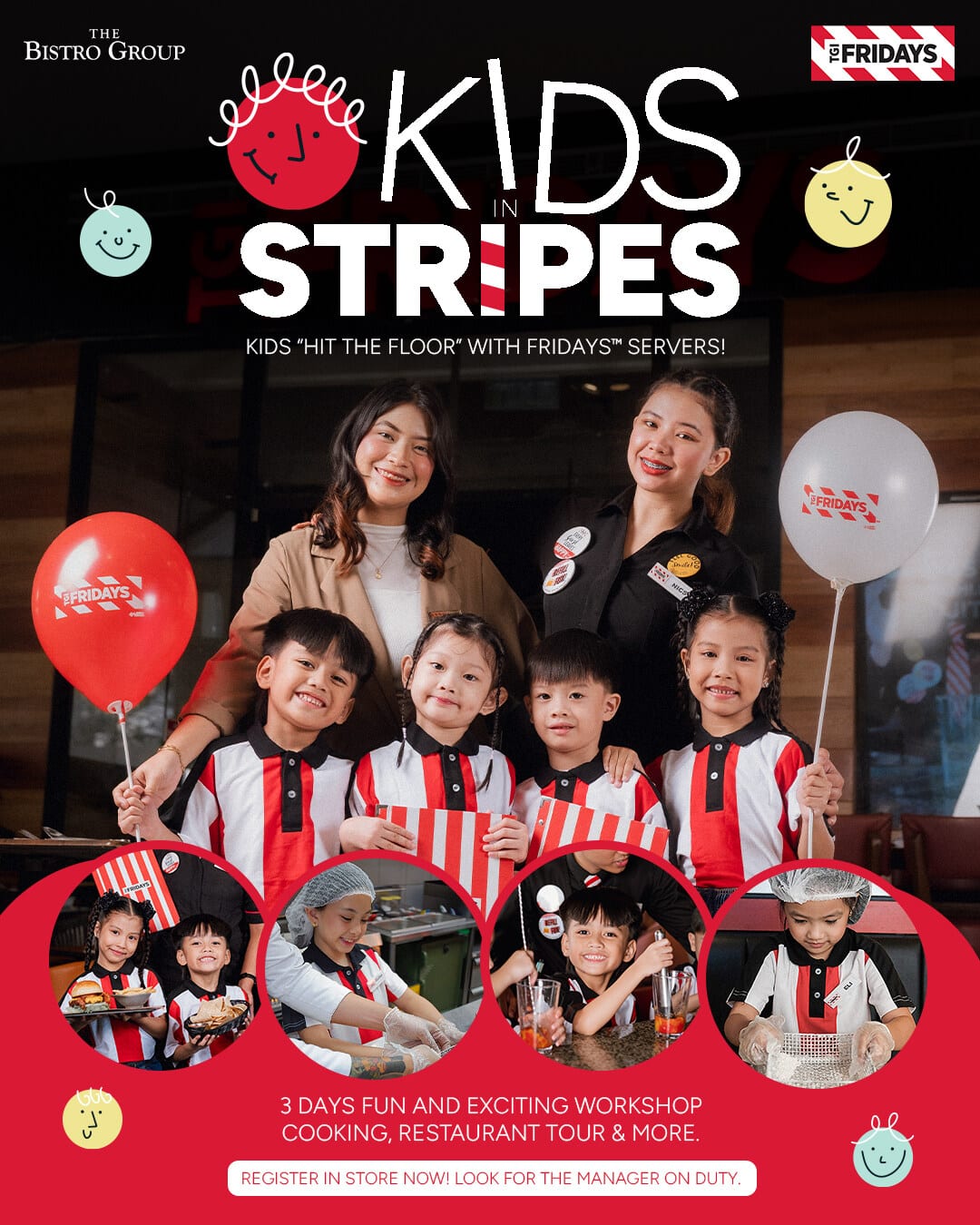 Kids in Stripes Workshop by TGIFriday's Philippines.