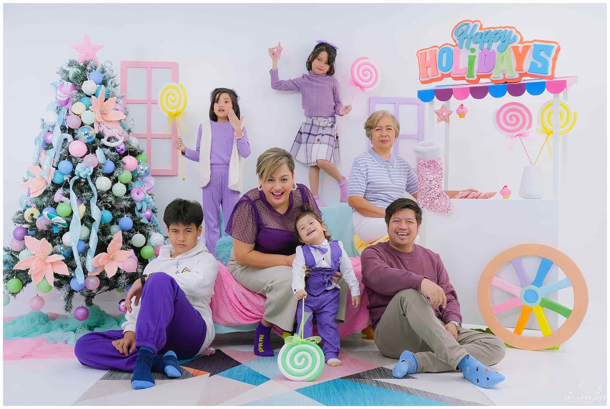 Ruffa Vallada Paglalunan (Photo shoot at Art Love Life Creative Space) and family