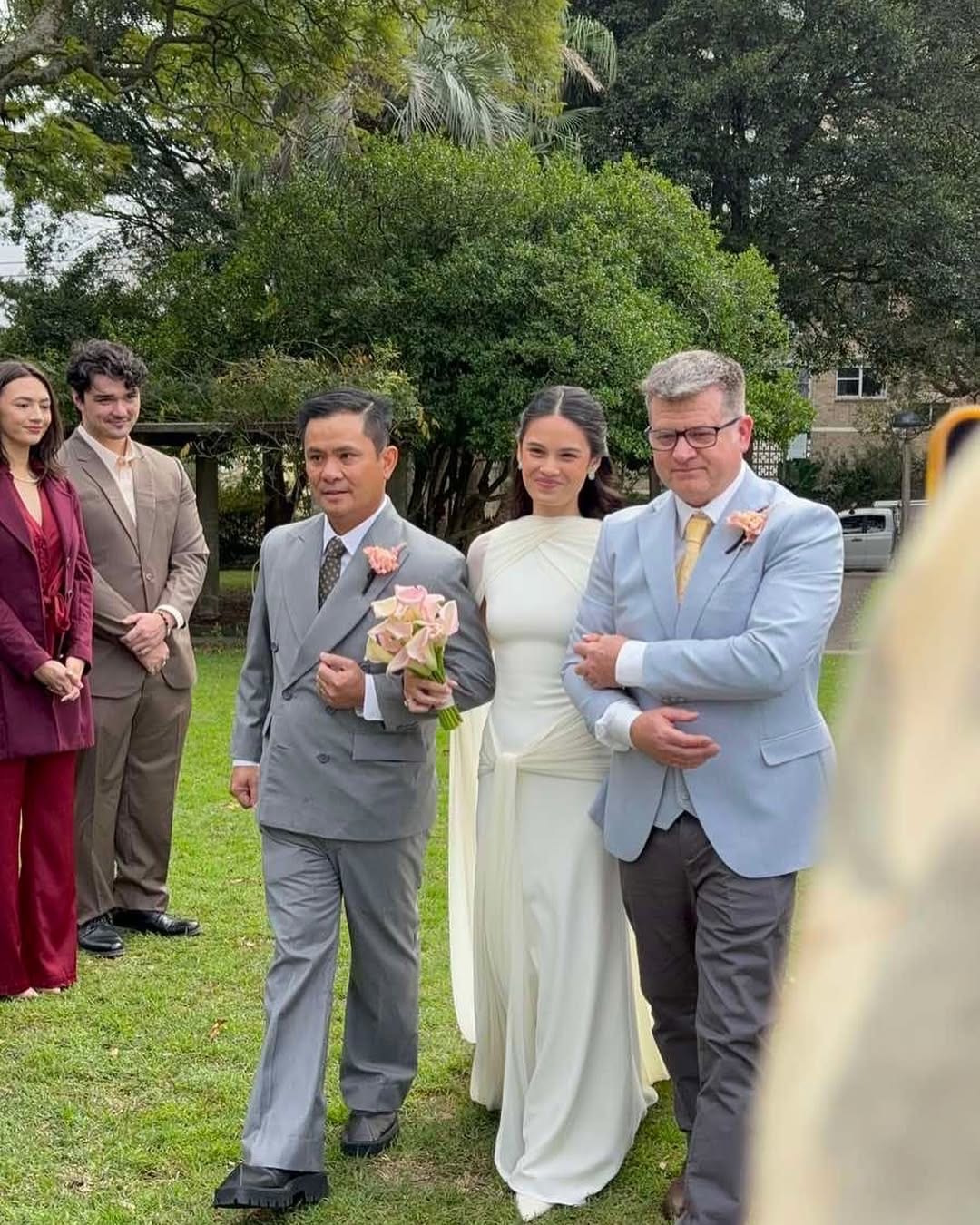 Ogie Alcasid at daughter Leila's wedding.