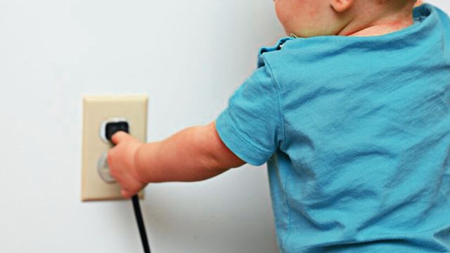 Childproofing Hack for Power Outlet