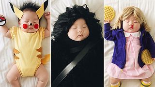 This Baby Girl Sleeps So Soundly That Her Mom Can Dress Her Up!