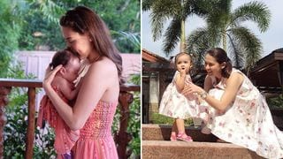 Marian Rivera and Baby Zia Are Super Adorable in Twinning Outfits