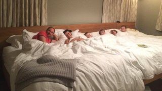This Family of Six Sleeps Together on an 18-foot Bed