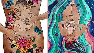 Mom Creates Art That Beautifully Honors All Birth Experiences