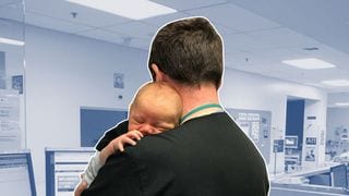 Doctor Cuddling Baby To Sleep: 'Sometimes You Just Need A Hug'