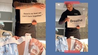 Husband Surprises Pregnant Wife With Motivational Messages During Two-Day Labor