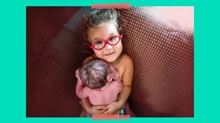 LOOK: Big Sister's Skin-to-Skin Moment With Her Newborn Brother