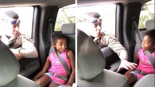 'God, You Keep Them Safe': Cop Stops Car Then Prays With The Children