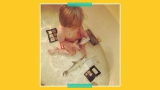 Mom Left Heartbroken After Toddler Destroys Her Expensive Makeup During Bathtime