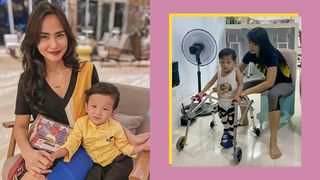 Wendy Valdez Does Home Therapy For Son Born With Spina Bifida During Quarantine