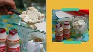 How To Make Yummy Yakult Ice Cream Using Only Two Ingredients
