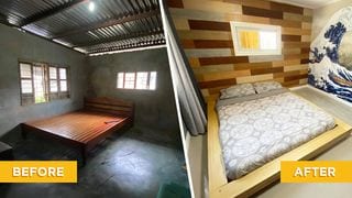 How This Bare, Gloomy Bedroom Was Transformed Into A Bright, Japanese-Inspired Space