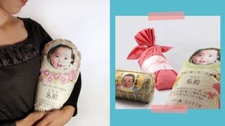 Can You 'Feel The Cuteness'? New Japanese Parents Send Relatives These Rice Bags
