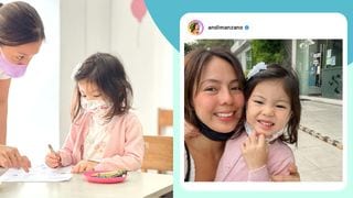 Andi Manzano's Daughter Amelia Attends Face To Face Classes For The First Time!