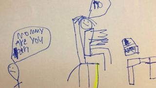 'Mommy, Are You Done?' Work From Home Mom Shares Son's Heartbreaking Drawing