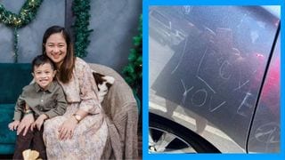 ‘I Love You!’: 6-Year-Old’s Love Letter On Mom’s Car Made Us Say Awww And Oh No!