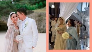 Aww... Heart Evangelista's Mom Walked Her Down The Aisle